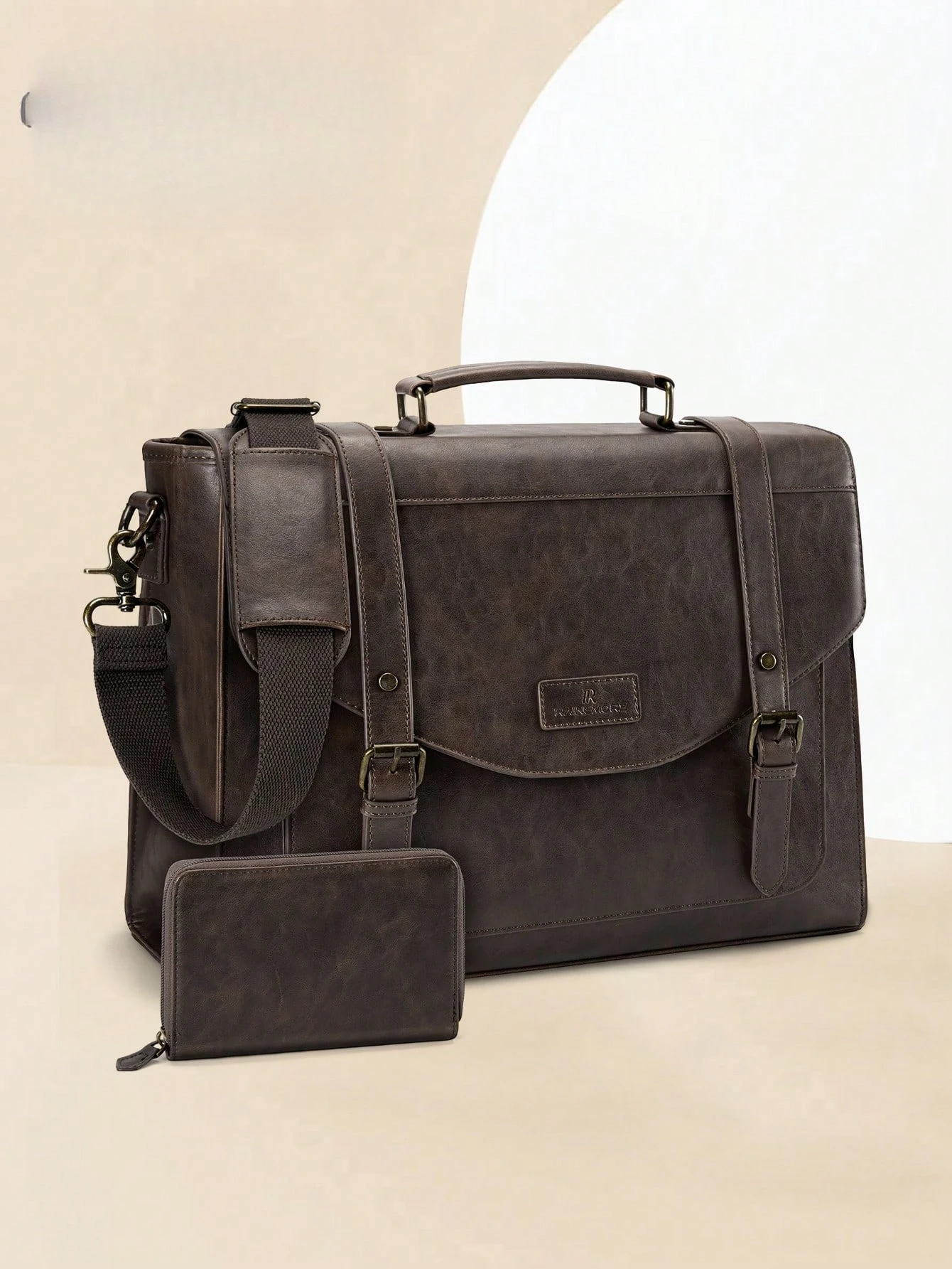 Lightweight Retro Messenger Bag For Men, 15.6 Inch PU Leather Flap Satchel - Water-Resistant Laptop Briefcase With Multiple Pockets For Essentials & Commute
Lightweight Retro Messenger Bag For Men, 15.6 Inch PU Leather Flap Satchel - Water-Resistant Laptop Briefcase With Multiple Pockets For Essentials & Commute