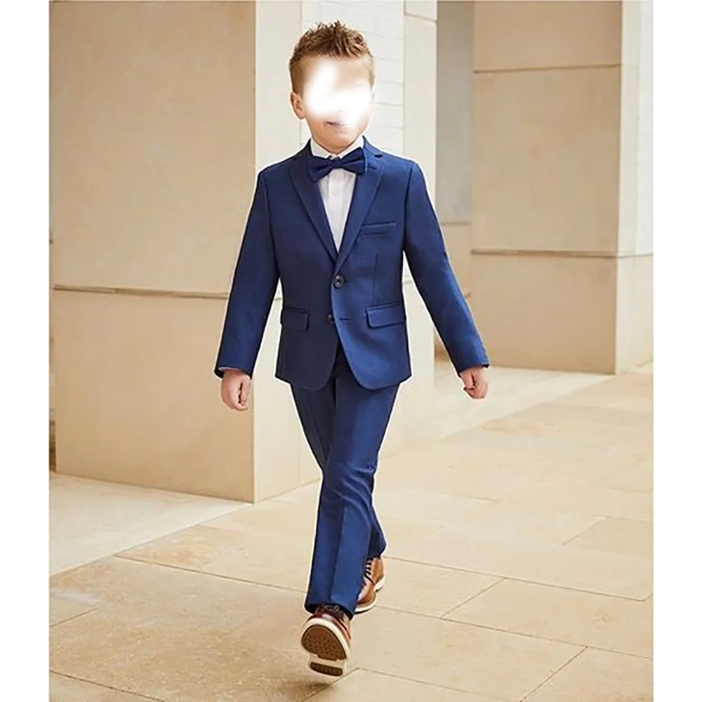 Navy Blue Single Breasted Peaked Lapel Boys Suits 2 Pcs (Blazer+Pants) Fashion Boys Sets Formal Occasions Birthday Party Sets
Navy Blue Single Breasted Peaked Lapel Boys Suits 2 Pcs (Blazer+Pants) Fashion Boys Sets Formal Occasions Birthday Party Sets
