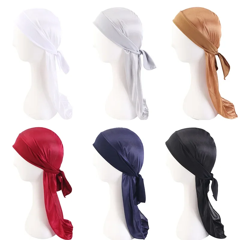 New Unisex Solid Color Soft Solid Longtail Pirate Hat Breathable Bandana Durag Long Ribbon Cape Baotou Headband Du-Rag Headwear
New Unisex Solid Color Soft Solid Longtail Pirate Hat Breathable Bandana Durag Long Ribbon Cape Baotou Headband Du-Rag Headwear