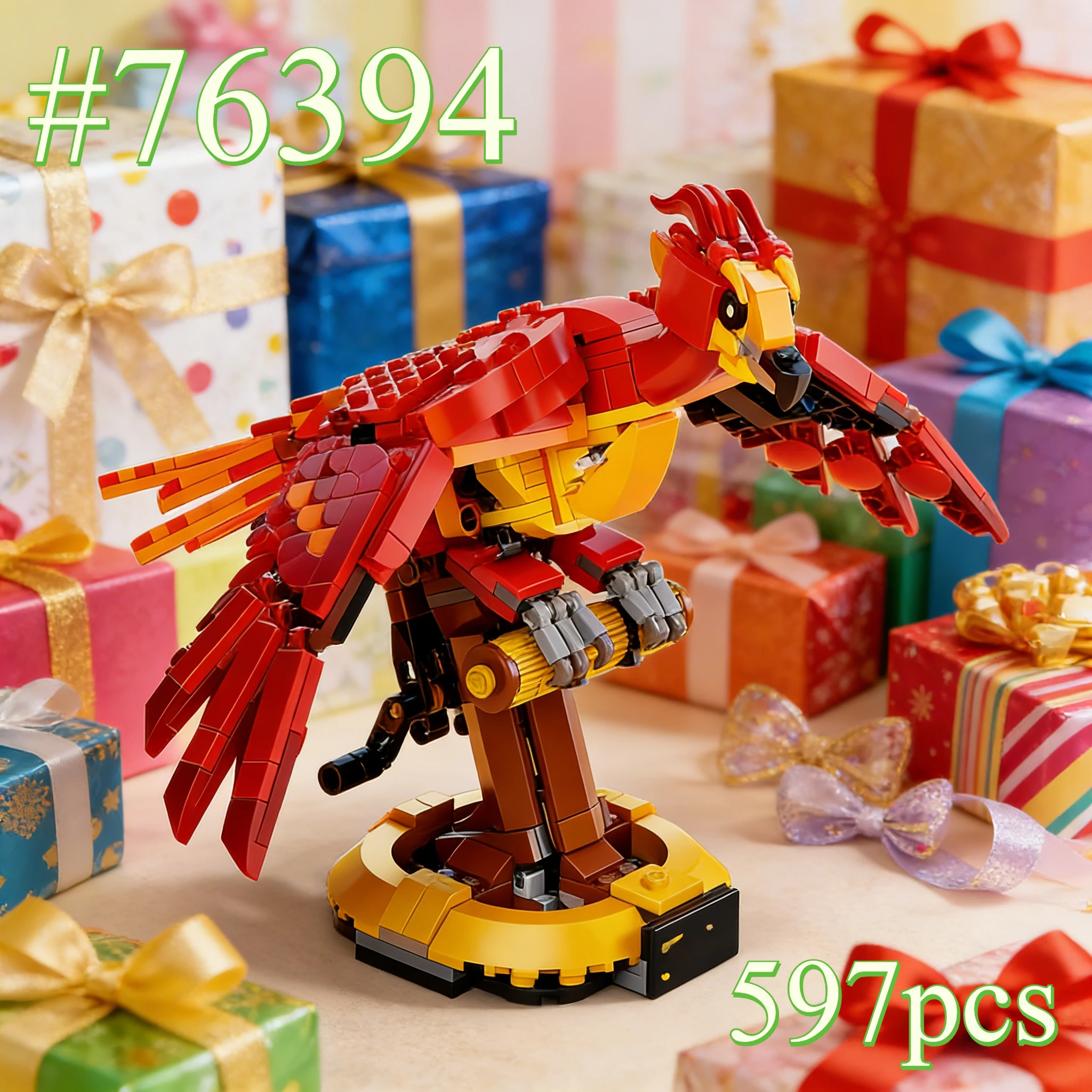 Элегантные наборы строительных блоков Flying Posture Phoenix 76394, подходящие для рождественских подарков, совместимые с частицами Legoed, 597 шт.
Элегантные наборы строительных блоков Flying Posture Phoenix 76394, подходящие для рождественских подарков, совместимые с частицами Legoed, 597 шт.