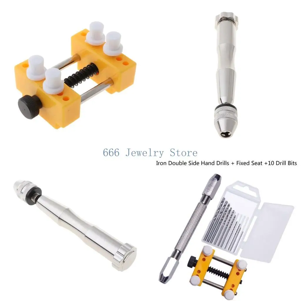 F2TD 12Pcs Hand Drill Fixed Holder Jewelry Tools Kit Pin Vise for Resin Casting Molds
F2TD 12Pcs Hand Drill Fixed Holder Jewelry Tools Kit Pin Vise for Resin Casting Molds