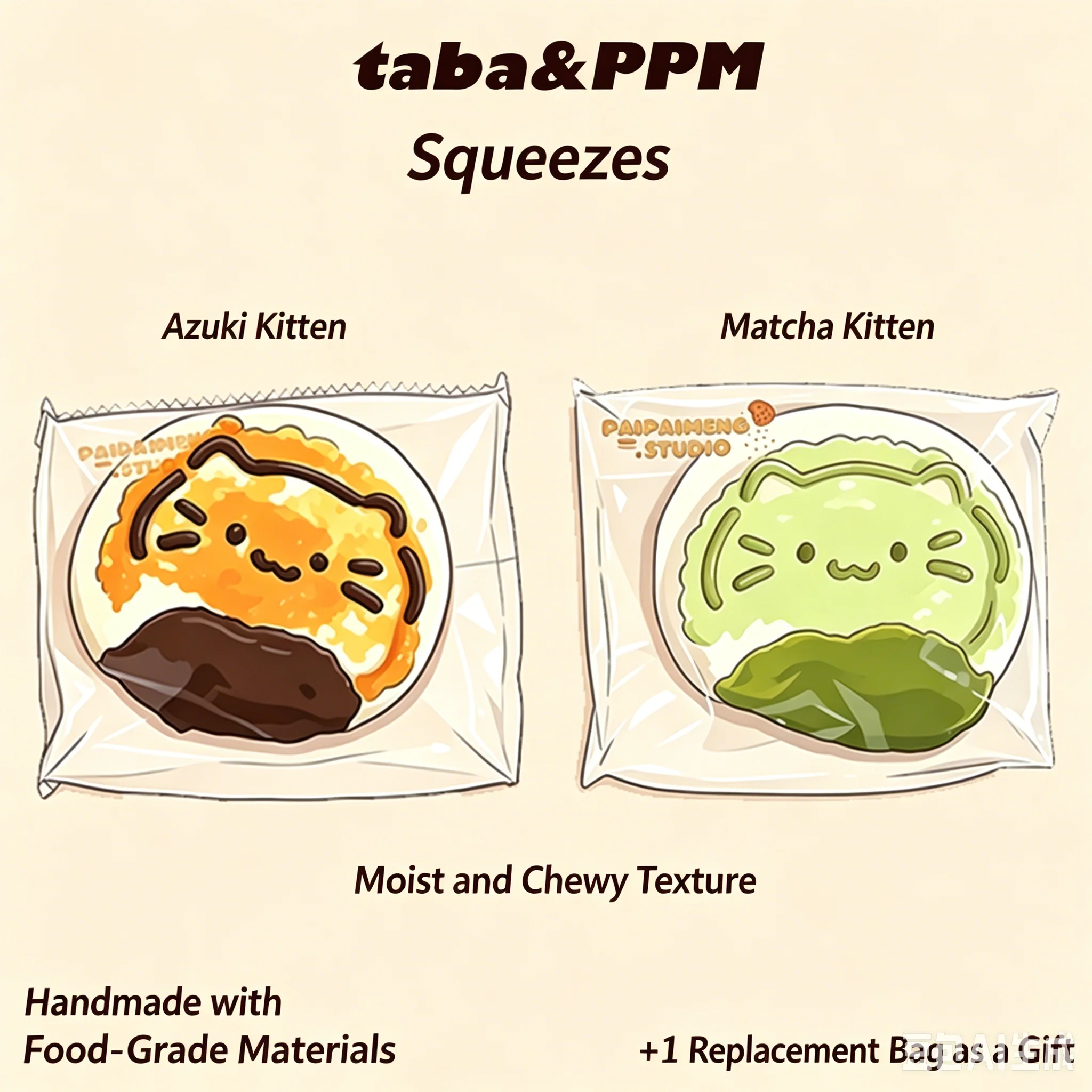 Handmade 2in1 Water Burst Cat Pudding Squishy,Food Grade Safe,Soft Cute Fast Rebound to Relieve Hand Stress&Improve Mood
Handmade 2in1 Water Burst Cat Pudding Squishy,Food Grade Safe,Soft Cute Fast Rebound to Relieve Hand Stress&Improve Mood