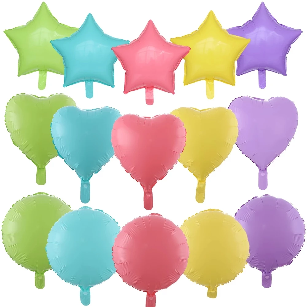 5pcs 18inch Macaron Color Heart Star Round Foil Balloons Candy Color Helium Air Ball For Wedding Birthday Party Decoration Balon
5pcs 18inch Macaron Color Heart Star Round Foil Balloons Candy Color Helium Air Ball For Wedding Birthday Party Decoration Balon