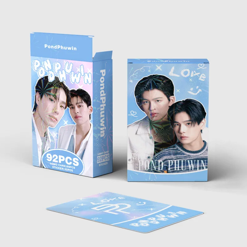 92Pcs/Set PONDPHUWIN Thai Star Laser Lomo Cards Set Drama CP Pond & Phuwin Holographic Photo Cards with Stickers Collection
92Pcs/Set PONDPHUWIN Thai Star Laser Lomo Cards Set Drama CP Pond & Phuwin Holographic Photo Cards with Stickers Collection