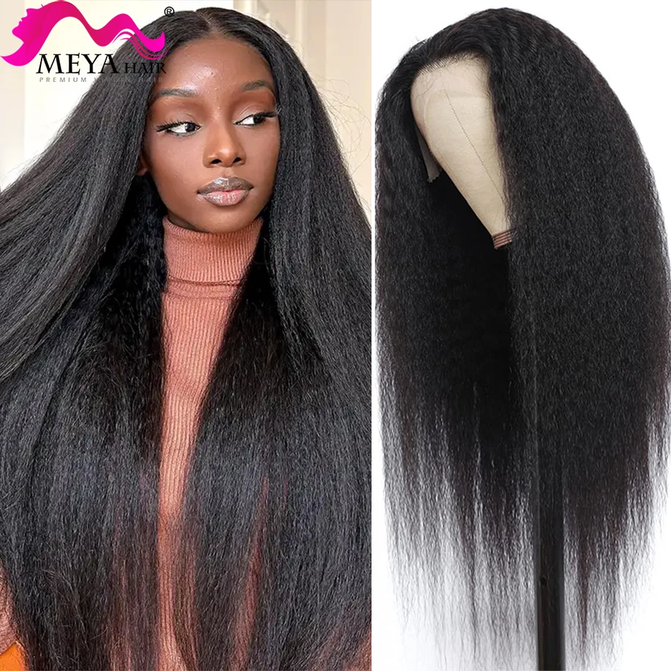 13x4 13x6 Kinky Straight Transparent Lace Frontal Wig Yaki 4x4 Lace Closure Glueless Wigs For Women Brazilian Human Hair On Sale
13x4 13x6 Kinky Straight Transparent Lace Frontal Wig Yaki 4x4 Lace Closure Glueless Wigs For Women Brazilian Human Hair On Sale