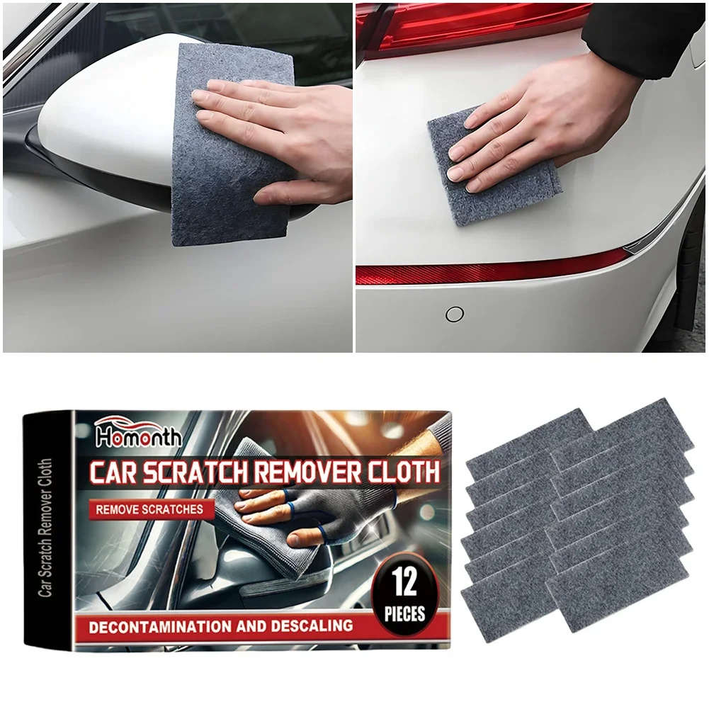 12Pcs Car Scratches Nano Cloth Car Nano Sparkle Cloth Easily Repair Paint Scratches Car Polishing Cleaning Cloth Car Maintenance
12Pcs Car Scratches Nano Cloth Car Nano Sparkle Cloth Easily Repair Paint Scratches Car Polishing Cleaning Cloth Car Maintenance