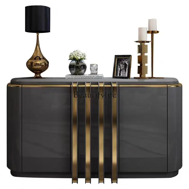 Italian light luxury door cabinet living room against the wall modern simple locker
Italian light luxury door cabinet living room against the wall modern simple locker