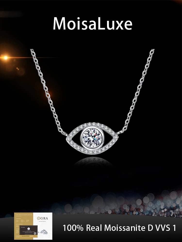 MoisaLuxe Official Store Moissanite Sterling 925 Silver Pendant Necklace Clavicle Chain Evil's Eye Demon Lace Fashion Jewelry
MoisaLuxe Official Store Moissanite Sterling 925 Silver Pendant Necklace Clavicle Chain Evil's Eye Demon Lace Fashion Jewelry
