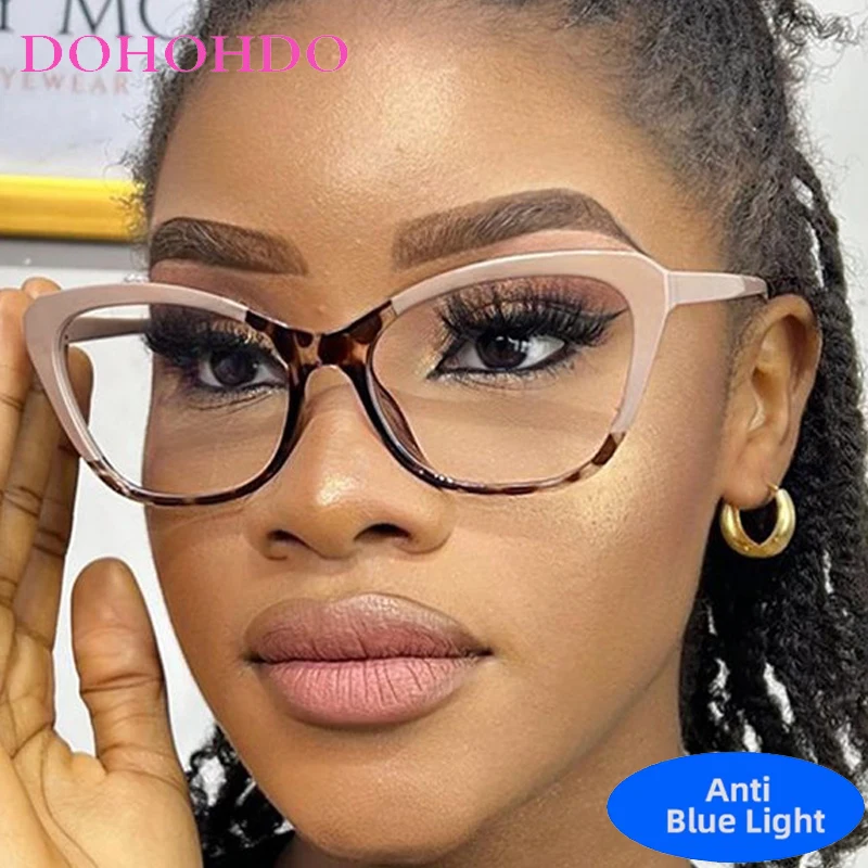Luxury Brand Designer Cat Eye Blue Light Blocking Glasses Women Men Optical Spectacle Protection Big Frame Computer Eyeglasses
Luxury Brand Designer Cat Eye Blue Light Blocking Glasses Women Men Optical Spectacle Protection Big Frame Computer Eyeglasses