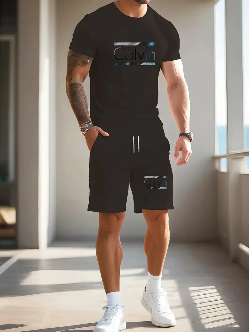 2025 Summer Popular Men's T-shirt Shorts Suit Men Sports Suit Printing Casual Fashion Short-sleeved T-shirt Set Men Joggers Suit
2025 Summer Popular Men's T-shirt Shorts Suit Men Sports Suit Printing Casual Fashion Short-sleeved T-shirt Set Men Joggers Suit