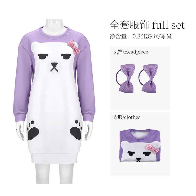 Mira KPop Demon Hunters Cosplay Hoodie Purple Bear Pajamas Yellow Sweatshirt Halloween Costume For Womana;2,c'4,h.
Mira KPop Demon Hunters Cosplay Hoodie Purple Bear Pajamas Yellow Sweatshirt Halloween Costume For Womana;2,c'4,h.