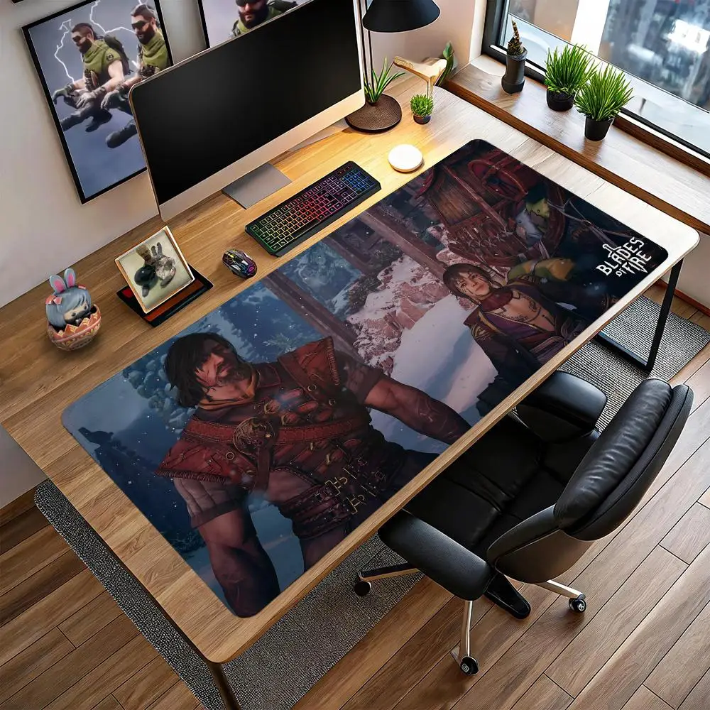 Blades Of Fire Mouse Pad Large gaming mat,extended desk pad,custom anime mousepad,RUB mouse mat,non slip surface
Blades Of Fire Mouse Pad Large gaming mat,extended desk pad,custom anime mousepad,RUB mouse mat,non slip surface