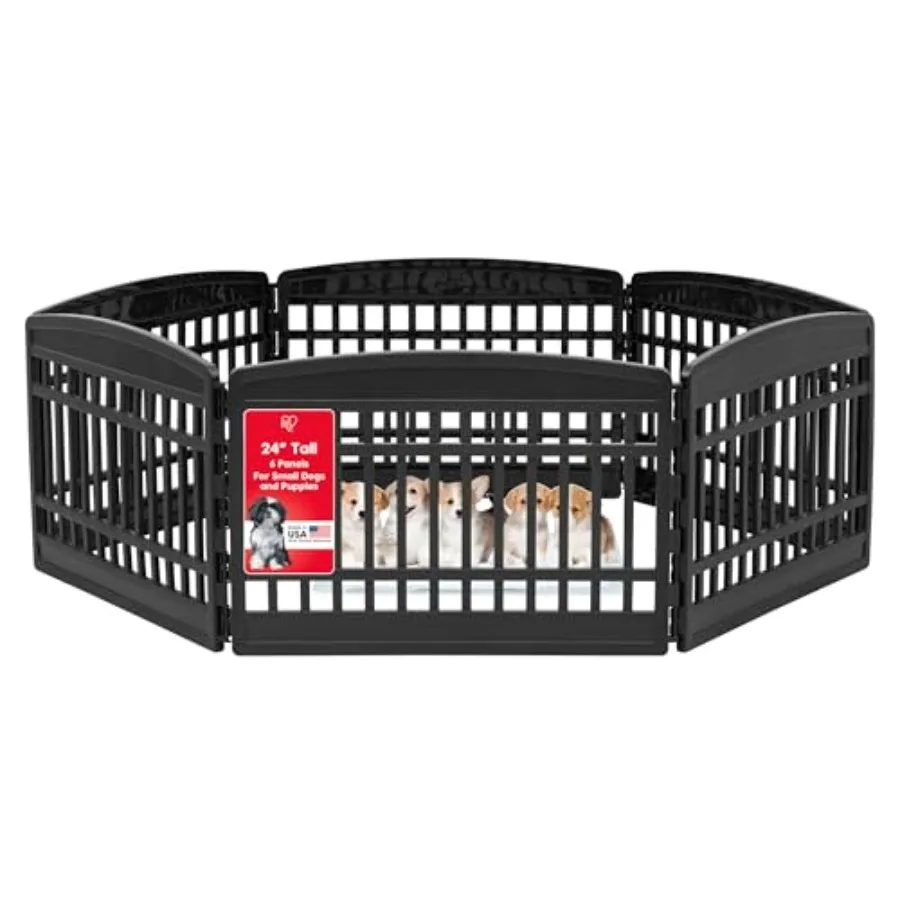 Dog Playpen Puppy Playpen Indoor 24" 6-Panel Dog Playpen 61 x 61 x 24 Dog Play Pen Indoors for Puppies and Small Dogs Plastic P
Dog Playpen Puppy Playpen Indoor 24" 6-Panel Dog Playpen 61 x 61 x 24 Dog Play Pen Indoors for Puppies and Small Dogs Plastic P