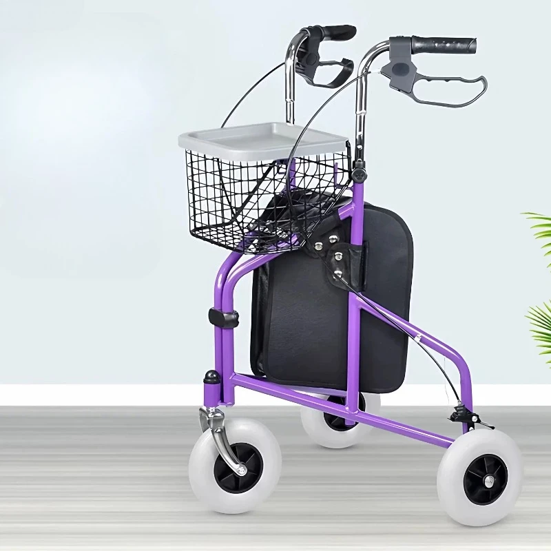 Three-wheeled Disabled Walker Shopping Cart / Elderly Lightweight Rollator Foldable Walking Aids Rollator Walker for Seniors
Three-wheeled Disabled Walker Shopping Cart / Elderly Lightweight Rollator Foldable Walking Aids Rollator Walker for Seniors