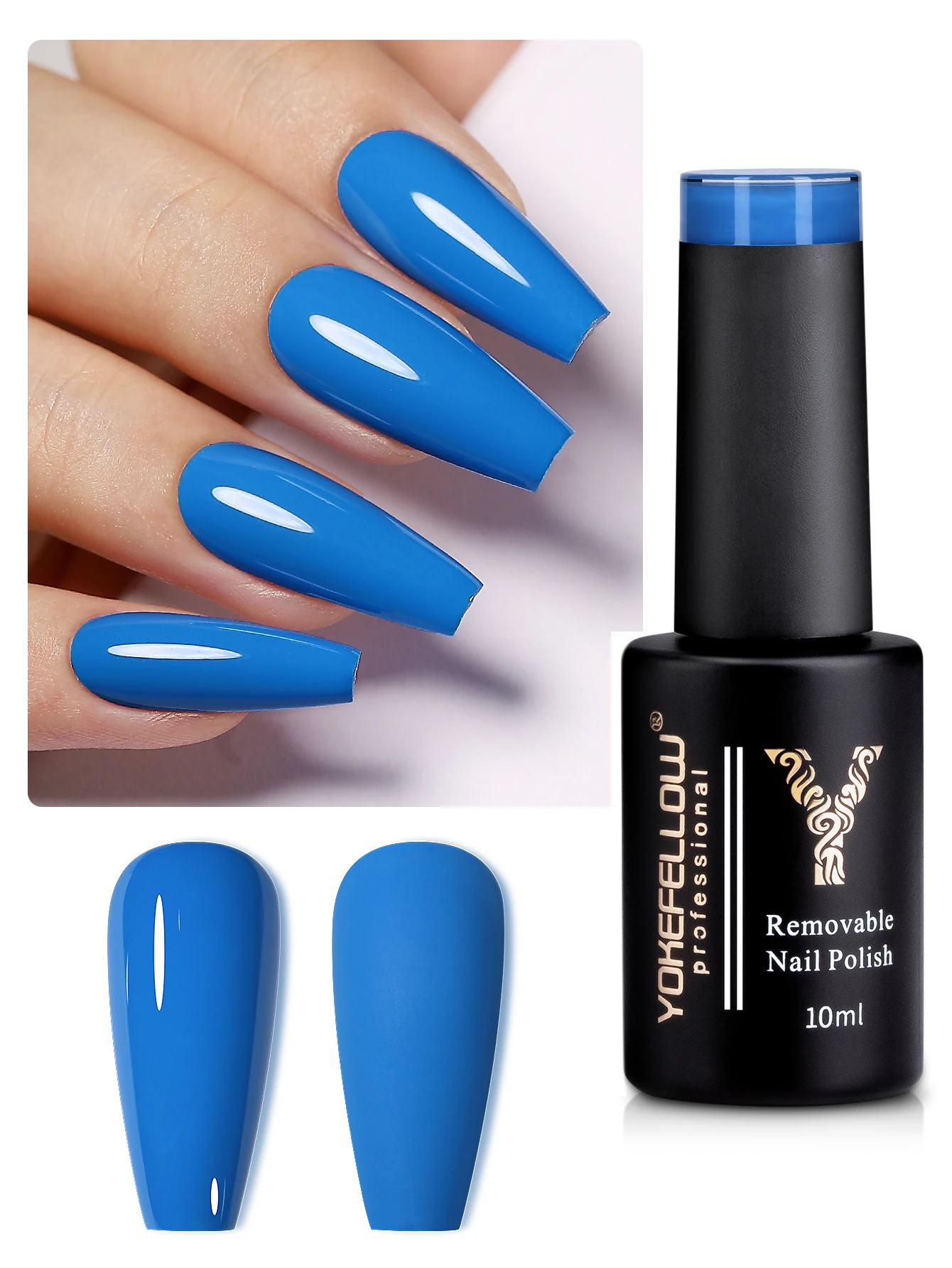 YOKEFELLOW Gel Nail Polish UV LED AB038 10ml Rich Pigment Soak Off Low Odor Long-Wear Gel Varnish for Professional Manicure
YOKEFELLOW Gel Nail Polish UV LED AB038 10ml Rich Pigment Soak Off Low Odor Long-Wear Gel Varnish for Professional Manicure