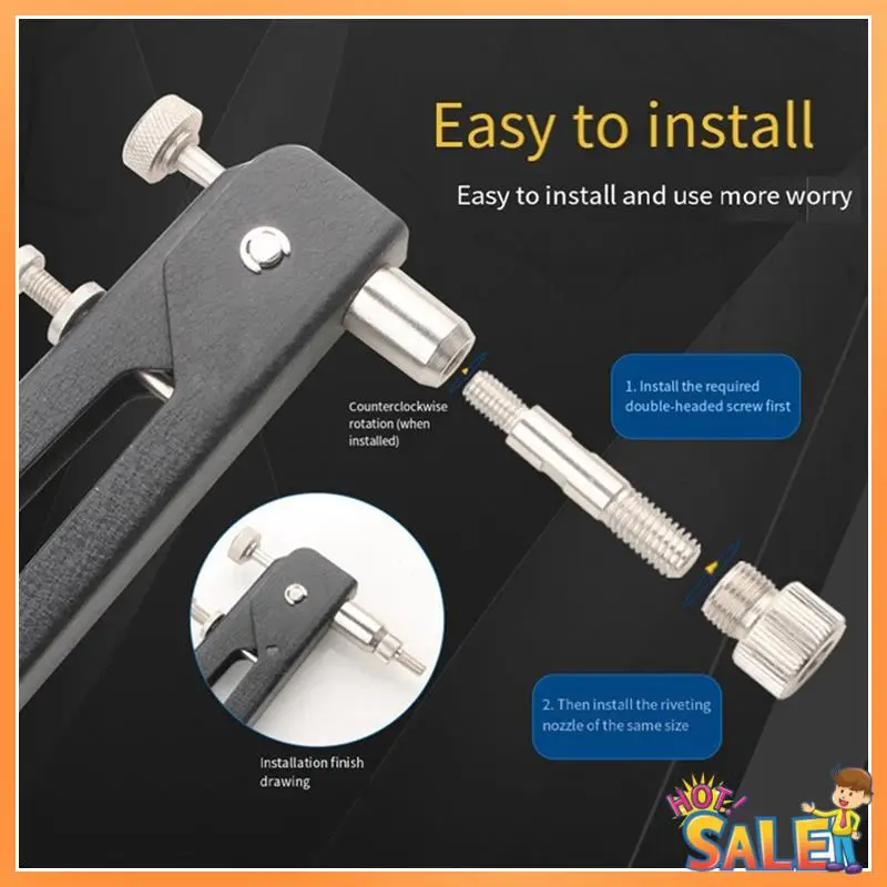 AB68 86-Piece Riveting Pliers Set, Riveting Pliers, Professional Riveting Machine, Heavy Riveting Nut Machine With Toolbox Durab
AB68 86-Piece Riveting Pliers Set, Riveting Pliers, Professional Riveting Machine, Heavy Riveting Nut Machine With Toolbox Durab