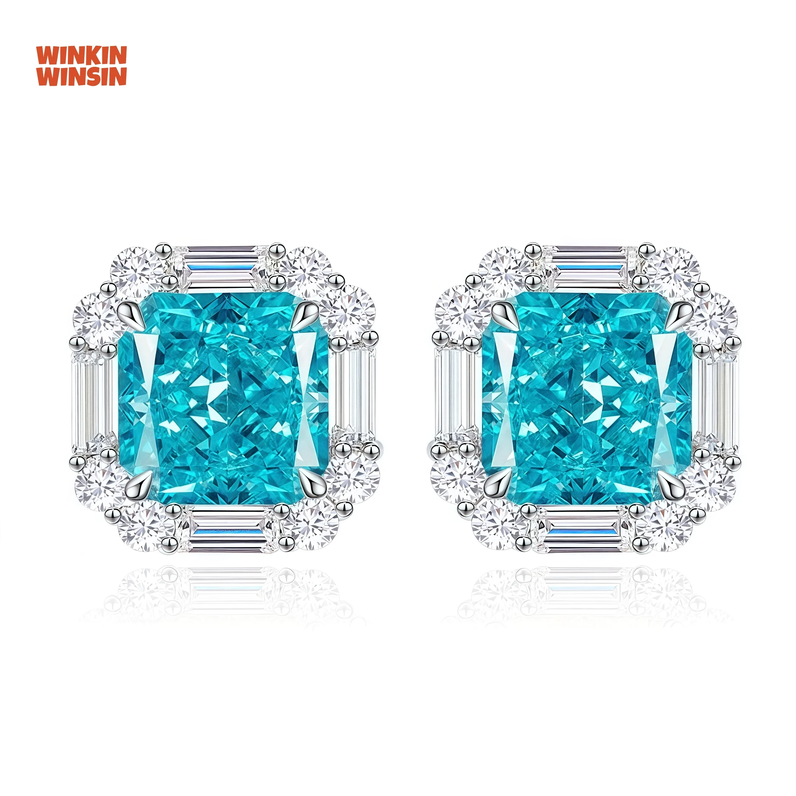 WINKIN WINSIN Brand MST 2.3ct 925 Sterling Silver Flower Earrings High Quality High Carbon Diamond Stud Earrings Jewelry
WINKIN WINSIN Brand MST 2.3ct 925 Sterling Silver Flower Earrings High Quality High Carbon Diamond Stud Earrings Jewelry