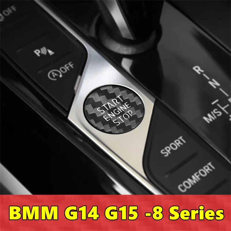 For BMW G14 G15 8 Series Car Engine Start Stop Button Cover Real Carbon Fiber Sticker
For BMW G14 G15 8 Series Car Engine Start Stop Button Cover Real Carbon Fiber Sticker