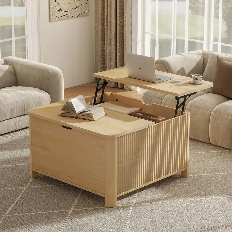 LYNCOHOME Coffee Table With Storage, Lift Top Coffee Table Square, Modern Wood Center Table For Living Room, 31.5"D X 31.5"W X
LYNCOHOME Coffee Table With Storage, Lift Top Coffee Table Square, Modern Wood Center Table For Living Room, 31.5"D X 31.5"W X