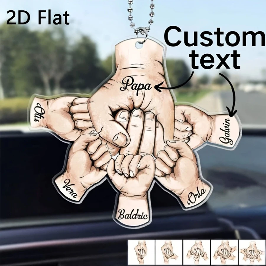 Personalized Fist Name Hand Keychain for Fathers Day Creative Gift Custom Engraved Dad Family Name Fist Bump Car Bag Keyring
Personalized Fist Name Hand Keychain for Fathers Day Creative Gift Custom Engraved Dad Family Name Fist Bump Car Bag Keyring