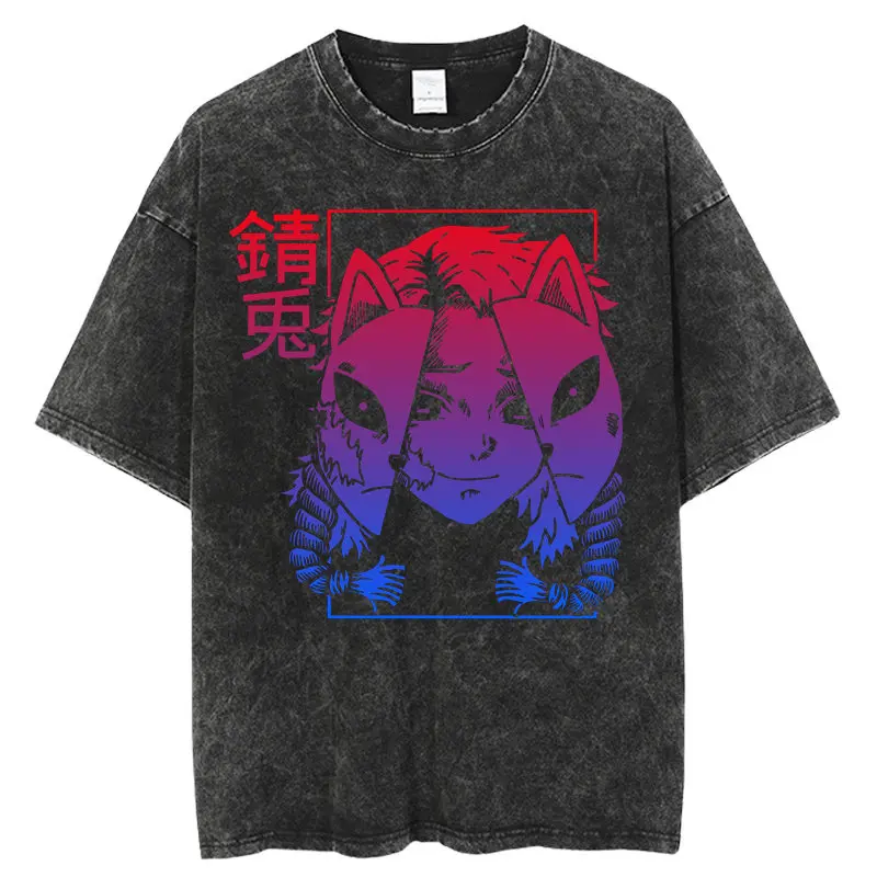 Футболки Nezuko в винтажном стиле с эффектом потертости, аниме-футболки Kimetsu No Yaiba, оверсайз, с коротким рукавом, Demon Slayer, футболки Mitsuri Tokitou, мужские топы
Футболки Nezuko в винтажном стиле с эффектом потертости, аниме-футболки Kimetsu No Yaiba, оверсайз, с коротким рукавом, Demon Slayer, футболки Mitsuri Tokitou, мужские топы