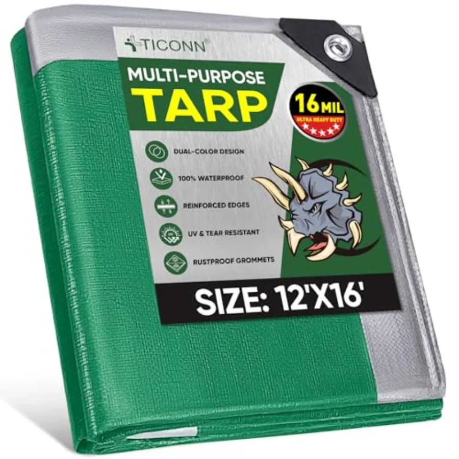 Heavy Duty Tarp Cover Extra Thick Tarps Waterproof Tear and Rip Proof UV Resistant Tarpaulin with Reinforced Grommets and Edges
Heavy Duty Tarp Cover Extra Thick Tarps Waterproof Tear and Rip Proof UV Resistant Tarpaulin with Reinforced Grommets and Edges