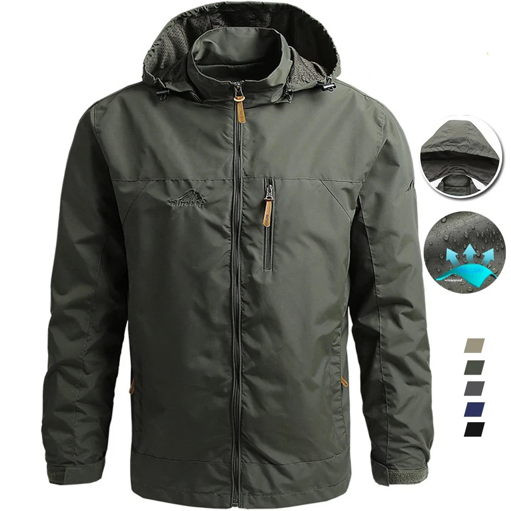 Windbreaker Men Tactical Jacket Waterproof Rain Windproof Outdoor Hooded Coat Sports Military Field Climbing Thin Outwear Camp
Windbreaker Men Tactical Jacket Waterproof Rain Windproof Outdoor Hooded Coat Sports Military Field Climbing Thin Outwear Camp