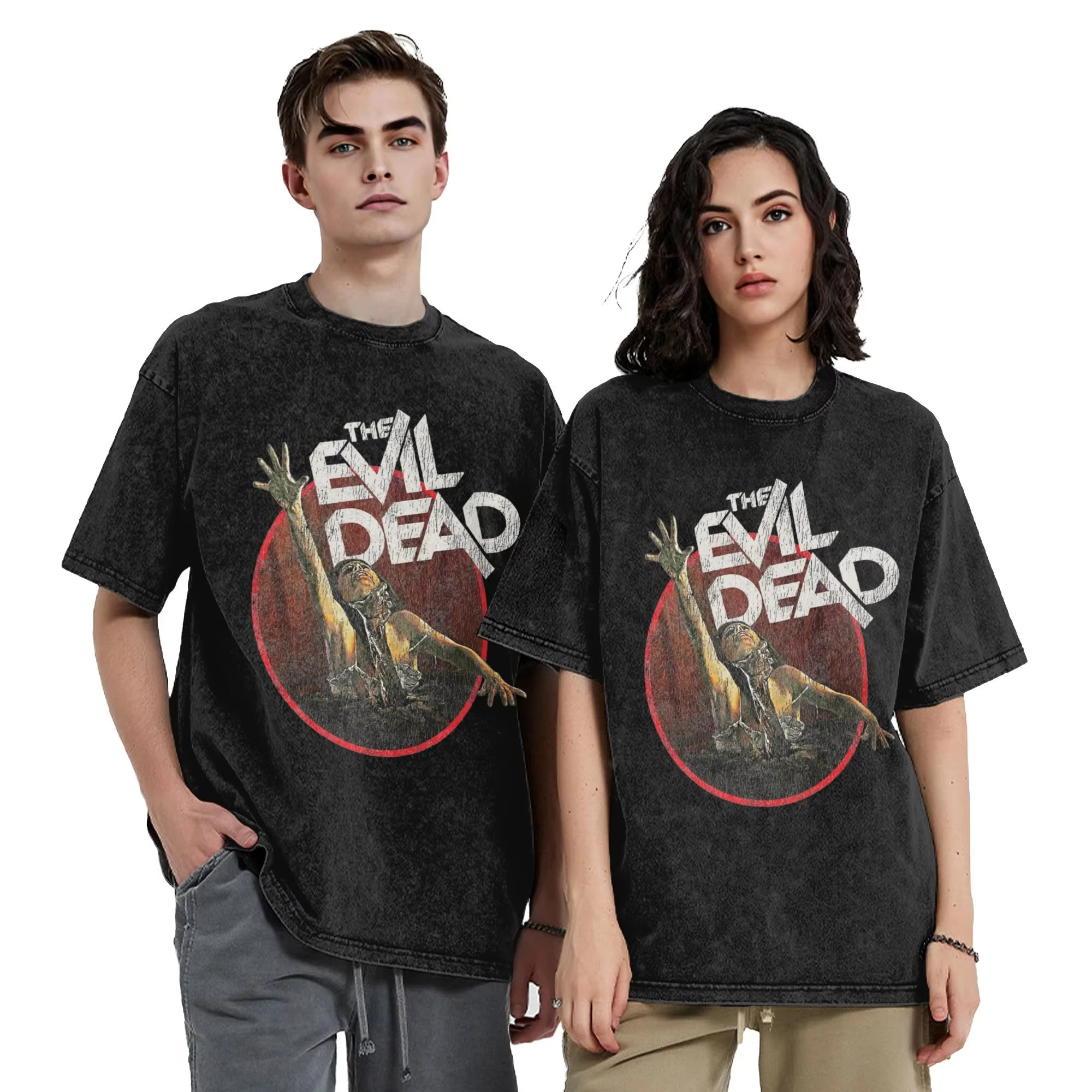Evil Dead Worn Out Washed T Shirt Streetwear Hip Hop Novelty T-Shirt Tees Tops Men Women Short Sleeve Oversize Graphic Printed
Evil Dead Worn Out Washed T Shirt Streetwear Hip Hop Novelty T-Shirt Tees Tops Men Women Short Sleeve Oversize Graphic Printed