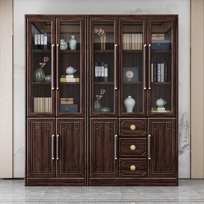 Книжный шкафчик из цельного дерева, встроенный фиолетово-золотой сандал со стеклянным домом
Книжный шкафчик из цельного дерева, встроенный фиолетово-золотой сандал со стеклянным домом