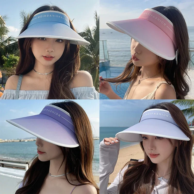 Gradual Color Uv Shade Empty Top Hat Women's Summer Gradual Empty Top Hat Outdoor Uv Protection Large Brimmed Cycling Sun Hat
Gradual Color Uv Shade Empty Top Hat Women's Summer Gradual Empty Top Hat Outdoor Uv Protection Large Brimmed Cycling Sun Hat