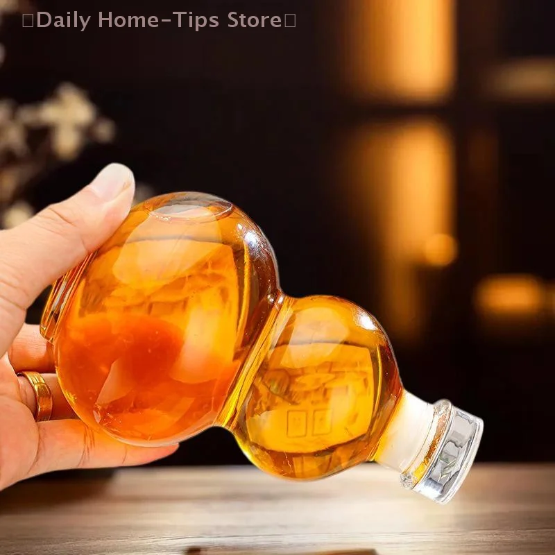 Delicate Gourd-like High Borosilicate Glass Wine Bottle, Heat-Durable with Lid, Perfect for Milk Tea & Cold Brew Beverages
Delicate Gourd-like High Borosilicate Glass Wine Bottle, Heat-Durable with Lid, Perfect for Milk Tea & Cold Brew Beverages