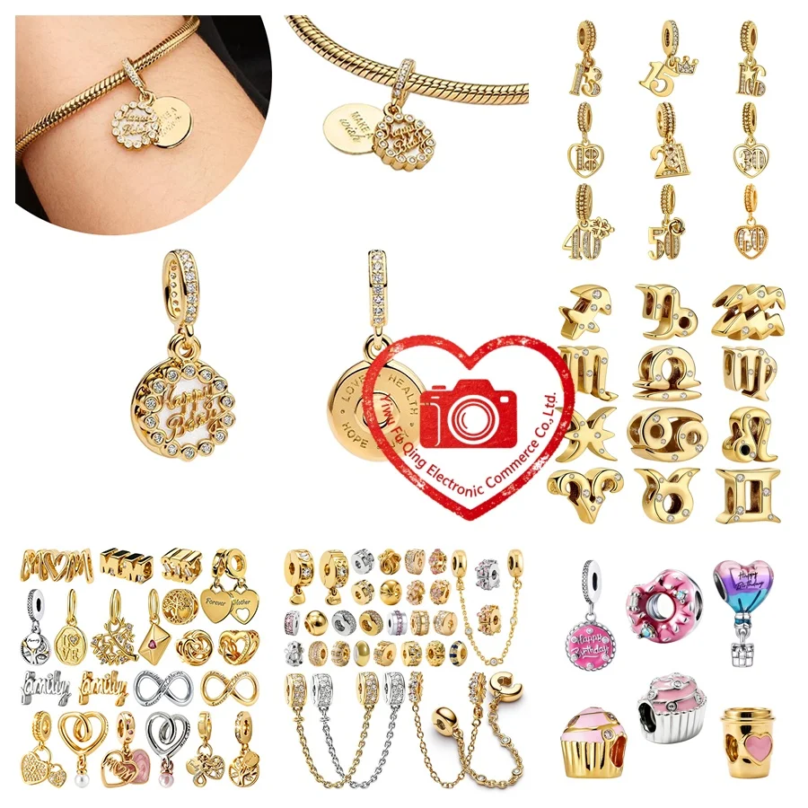 Hot Sale Birthday Charms DIY Jewelry Gifts The Lucky Twelve Constellations Pink Cake Family Tree Mom Beads Fit Original Bracelet
Hot Sale Birthday Charms DIY Jewelry Gifts The Lucky Twelve Constellations Pink Cake Family Tree Mom Beads Fit Original Bracelet