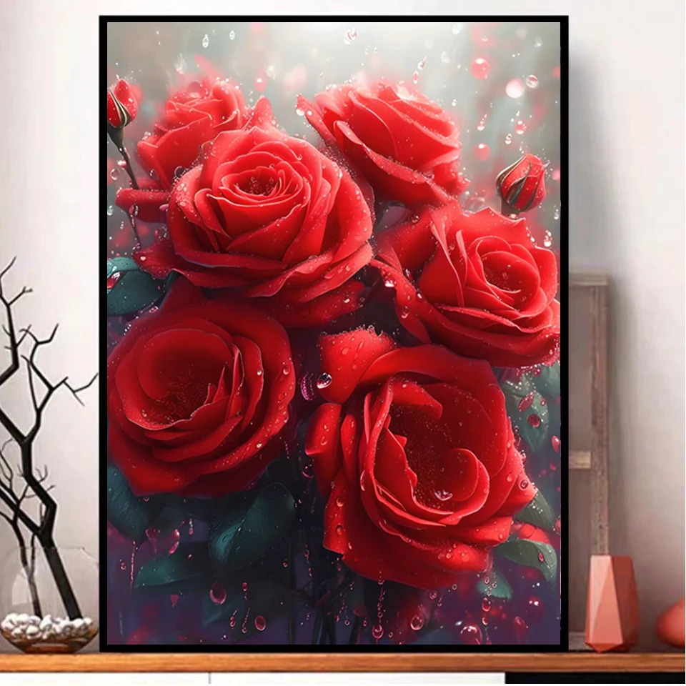 2024 New Diamond Painting Red Rose Full Square Diamonds Mosaic Rhinestone Flowers Cross Embroidery Kit Handmade Home Decor
2024 New Diamond Painting Red Rose Full Square Diamonds Mosaic Rhinestone Flowers Cross Embroidery Kit Handmade Home Decor