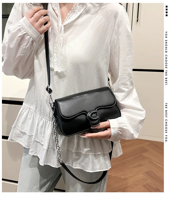 New Trendy Women's Square Bag - Niche Chain Strap Crossbody, Compact & Chic Western Style
New Trendy Women's Square Bag - Niche Chain Strap Crossbody, Compact & Chic Western Style