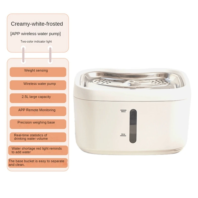 Smart Cats Water Dispenser Water Wireless APP Monitoring Automatic Sensing Circulation US Plug
Smart Cats Water Dispenser Water Wireless APP Monitoring Automatic Sensing Circulation US Plug