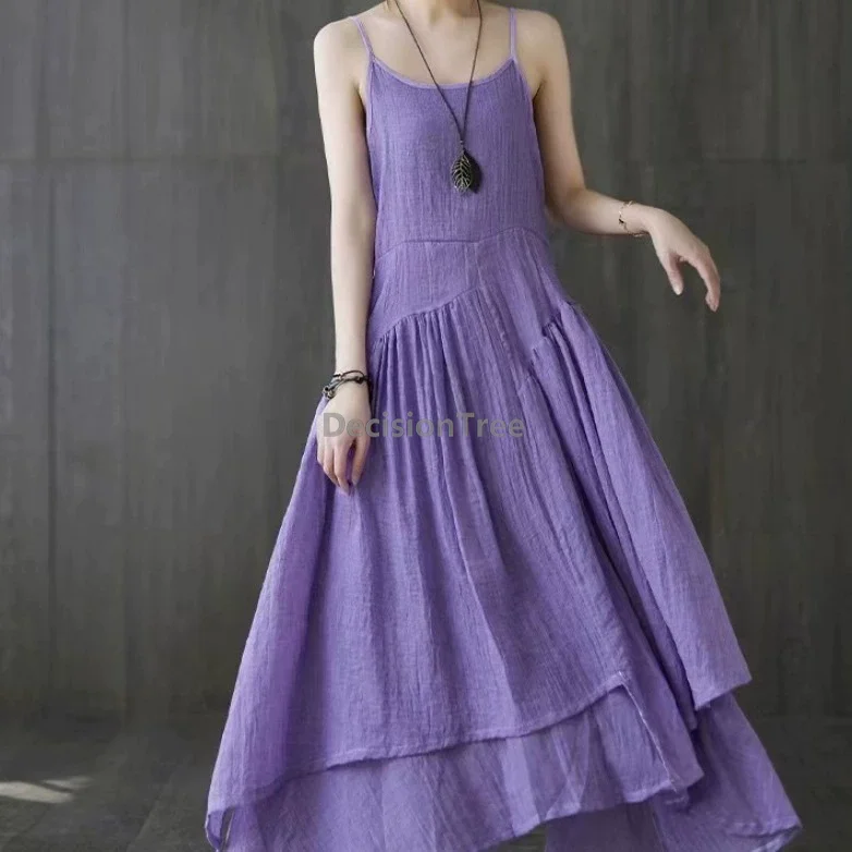 2025 literature art vintage suspender dress chinese style cotton linen pure color tie-dye underdress loose comfortable dress
2025 literature art vintage suspender dress chinese style cotton linen pure color tie-dye underdress loose comfortable dress