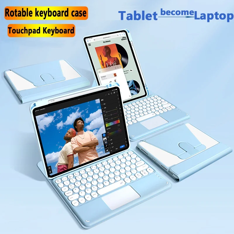 360° Rotating Touchpad Keyboard Case for Samsung Galaxy Tab S9 2023 11inch for Samsung Galaxy Tab S9 Plus 12.4 " Keyboard Cover
360° Rotating Touchpad Keyboard Case for Samsung Galaxy Tab S9 2023 11inch for Samsung Galaxy Tab S9 Plus 12.4 " Keyboard Cover