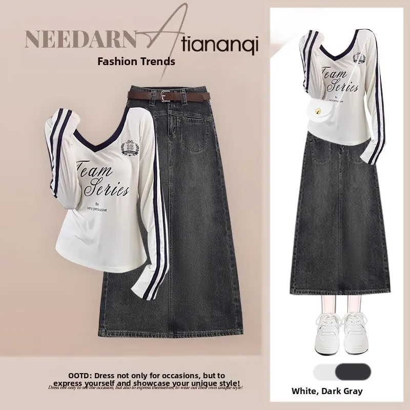 Fashionable V-Neck Long Sleeve Top And Skirt Set Autumn 2026 Design Slimming College Style Versatile Two-Piece Women's Ensemble
Fashionable V-Neck Long Sleeve Top And Skirt Set Autumn 2026 Design Slimming College Style Versatile Two-Piece Women's Ensemble