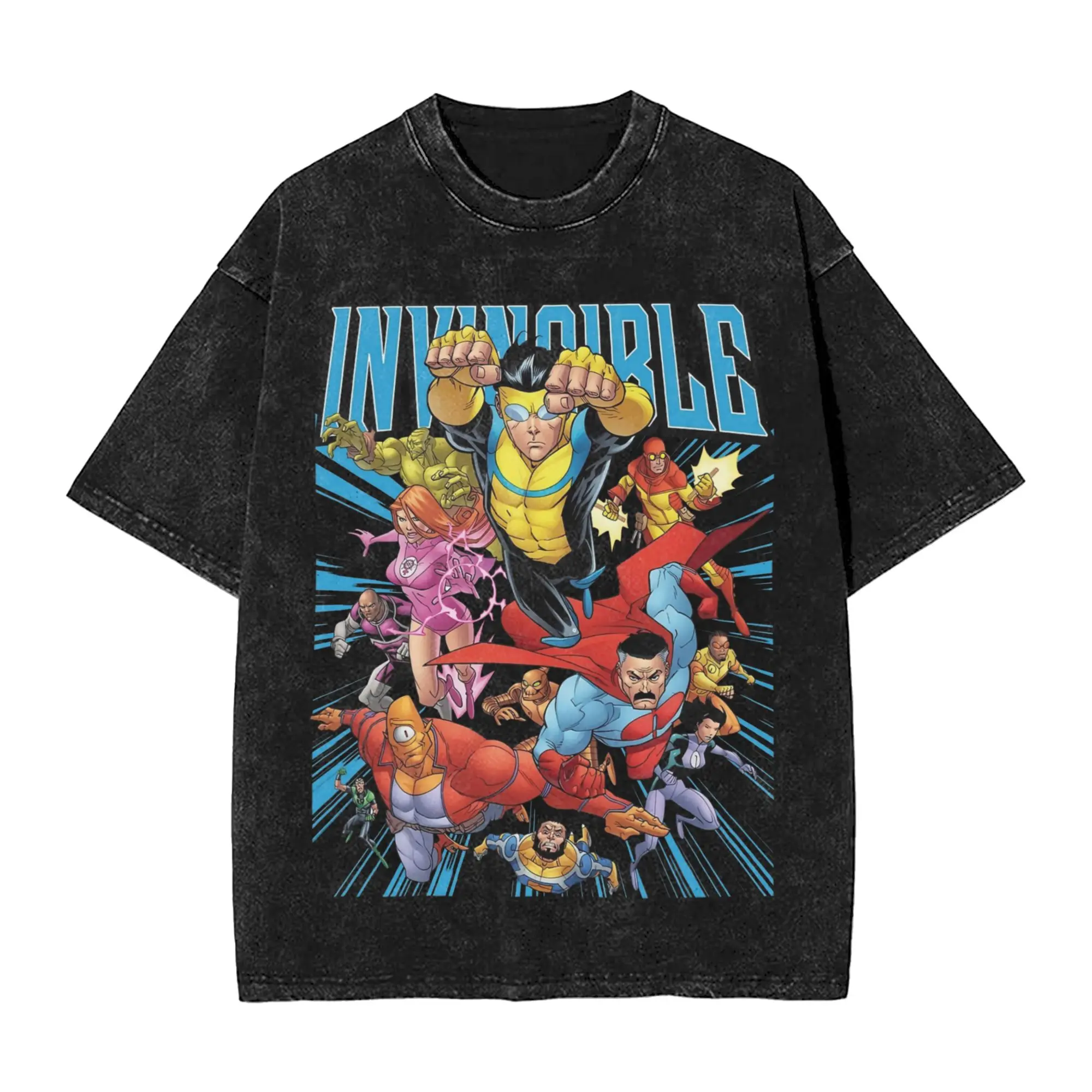 Fashion Men Women Invincible Characters Omni Man Tee Shirt Cotton Washed Comic T Shirts Apparel
Fashion Men Women Invincible Characters Omni Man Tee Shirt Cotton Washed Comic T Shirts Apparel