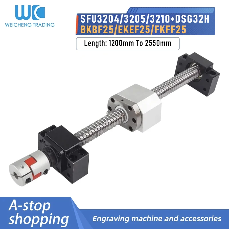 1PC Ball Screw Set Waist Nut SFU3204/3205/3210 Dia 32mm Lead 4/5/10mm+BKBF/EKEF/FKFF25+DSG32H+Coupler CNC Router
1PC Ball Screw Set Waist Nut SFU3204/3205/3210 Dia 32mm Lead 4/5/10mm+BKBF/EKEF/FKFF25+DSG32H+Coupler CNC Router