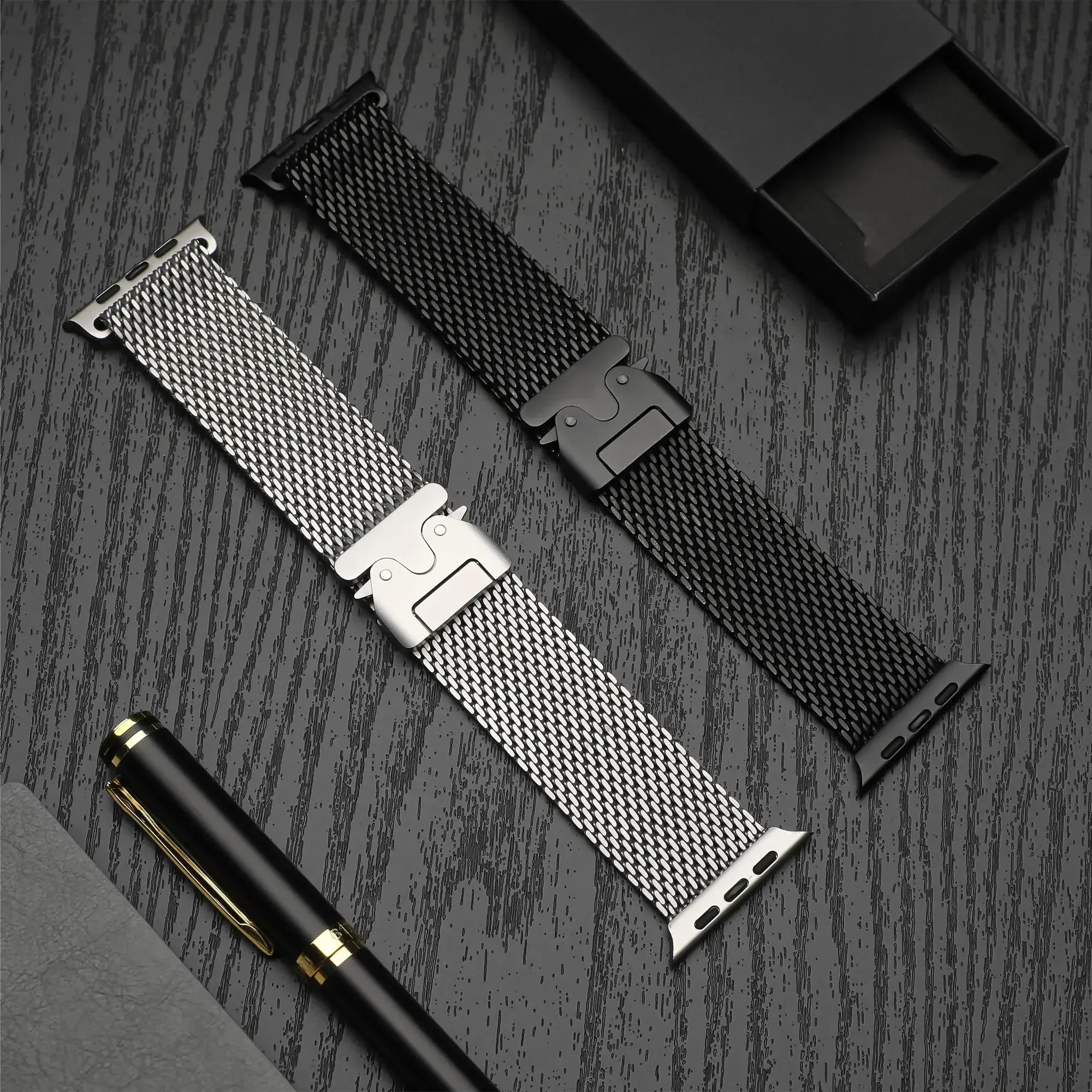 Титановый ремешок для Apple Watch Ultra 2, 49 мм, серия 10, 9, 8, 7, 6, 5, натуральная титановая миланская петля для IWatch, безопасная парашютная пряжка
Титановый ремешок для Apple Watch Ultra 2, 49 мм, серия 10, 9, 8, 7, 6, 5, натуральная титановая миланская петля для IWatch, безопасная парашютная пряжка