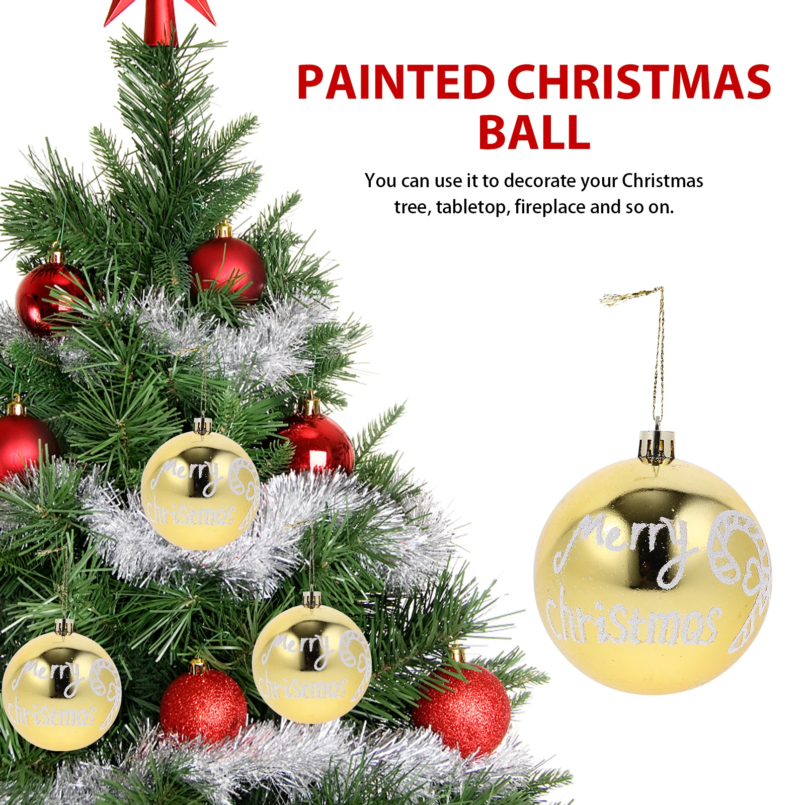 6pcs Ornaments 8cm Plastic Christmas Decors Hanging Christmas Tree Hanging Ball Decors Decor Xmas Tree Pendant Gifts Home Party
6pcs Ornaments 8cm Plastic Christmas Decors Hanging Christmas Tree Hanging Ball Decors Decor Xmas Tree Pendant Gifts Home Party