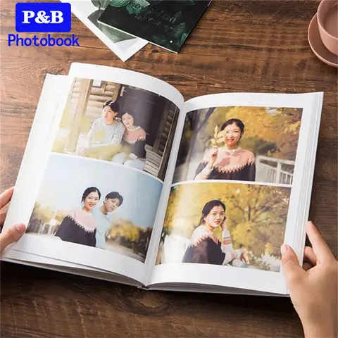 12inch DIY Customized Photo to Photobook Album Souvenir Book for Couple Wedding Graduation Travel Presents Birthday Gift