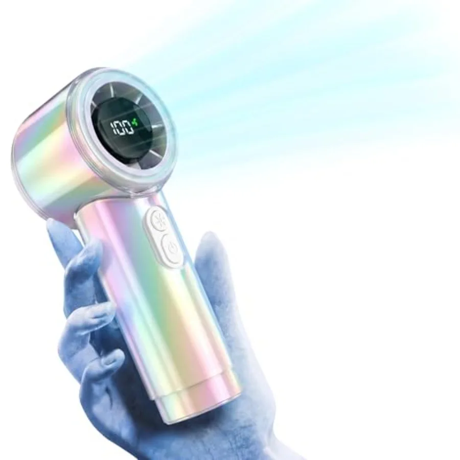 Handheld Fan, Portable Fan Handheld, 100-Speed Powerful Hand Fan Rechargeable, 5000mAh Battery Operated Fan Stylish Rainbow She
Handheld Fan, Portable Fan Handheld, 100-Speed Powerful Hand Fan Rechargeable, 5000mAh Battery Operated Fan Stylish Rainbow She