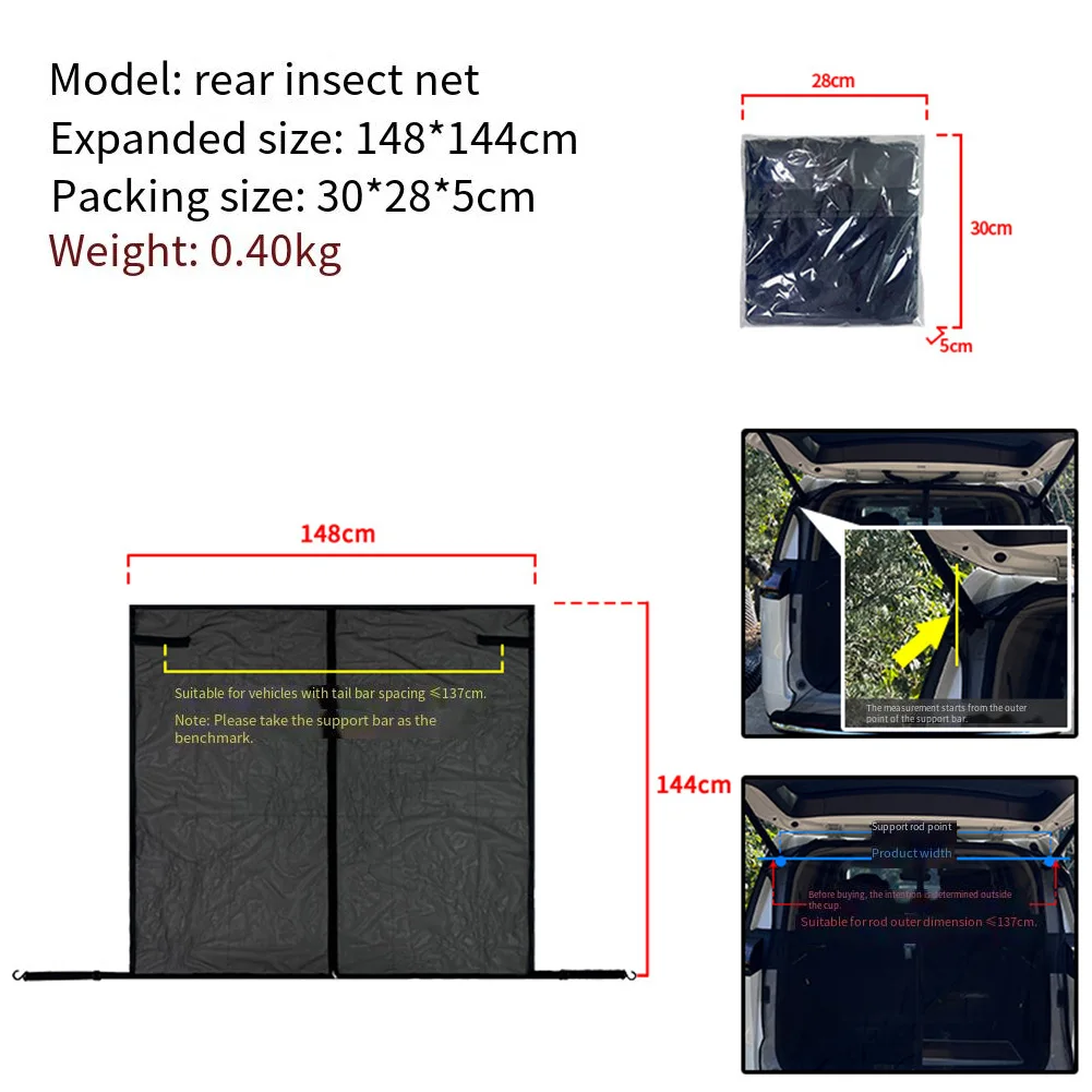 For Tailgate Ventilation Screen for SUV Van with Magnetic Edges to Enable Passive Cooling and Protection During Travel
For Tailgate Ventilation Screen for SUV Van with Magnetic Edges to Enable Passive Cooling and Protection During Travel