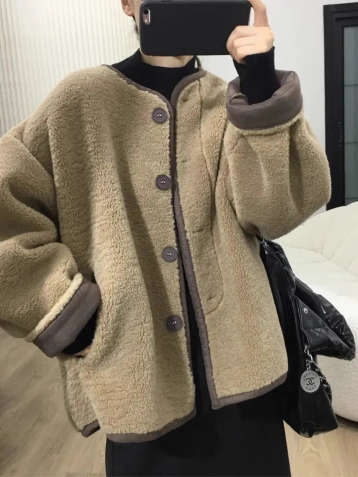 plus Size Lamb Fur Jacket Women's Autumn Winter Thickened Casual Loose Top Color Block Design Sensation Street Style Outerwear
plus Size Lamb Fur Jacket Women's Autumn Winter Thickened Casual Loose Top Color Block Design Sensation Street Style Outerwear