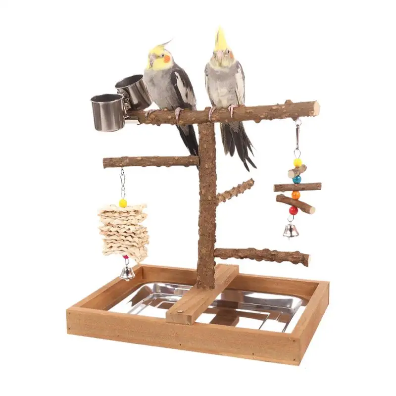 Bird Perch Stand Bird Stands For Parrots With Feeder Cups Chew-Resistant Parakeet Gym Playstand Toys For Feeding Training
Bird Perch Stand Bird Stands For Parrots With Feeder Cups Chew-Resistant Parakeet Gym Playstand Toys For Feeding Training