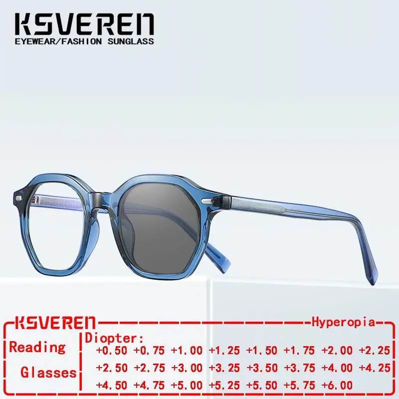 KSVEREN Square Photochromic Reading Glasses Women Men Fashion Optical Eyewear Prescription Glasses Presbyopia Computer Glasses
KSVEREN Square Photochromic Reading Glasses Women Men Fashion Optical Eyewear Prescription Glasses Presbyopia Computer Glasses