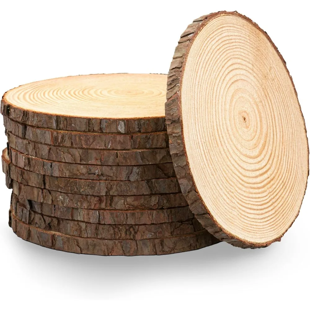 Set of (12) 9-11 inch Wood Slices for centerpieces! Wood Slice centerpieces, Wood Rounds, Tree Slices (9-11 inch 12 Pack)
Set of (12) 9-11 inch Wood Slices for centerpieces! Wood Slice centerpieces, Wood Rounds, Tree Slices (9-11 inch 12 Pack)