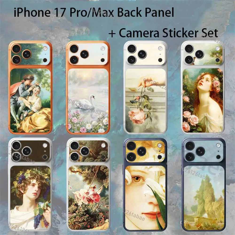 INS Art Painting Fragonard For iPhone 17Pro/ProMax Battry Back Cover with Camera Decal Skin Rear Protective Sticker Film
INS Art Painting Fragonard For iPhone 17Pro/ProMax Battry Back Cover with Camera Decal Skin Rear Protective Sticker Film